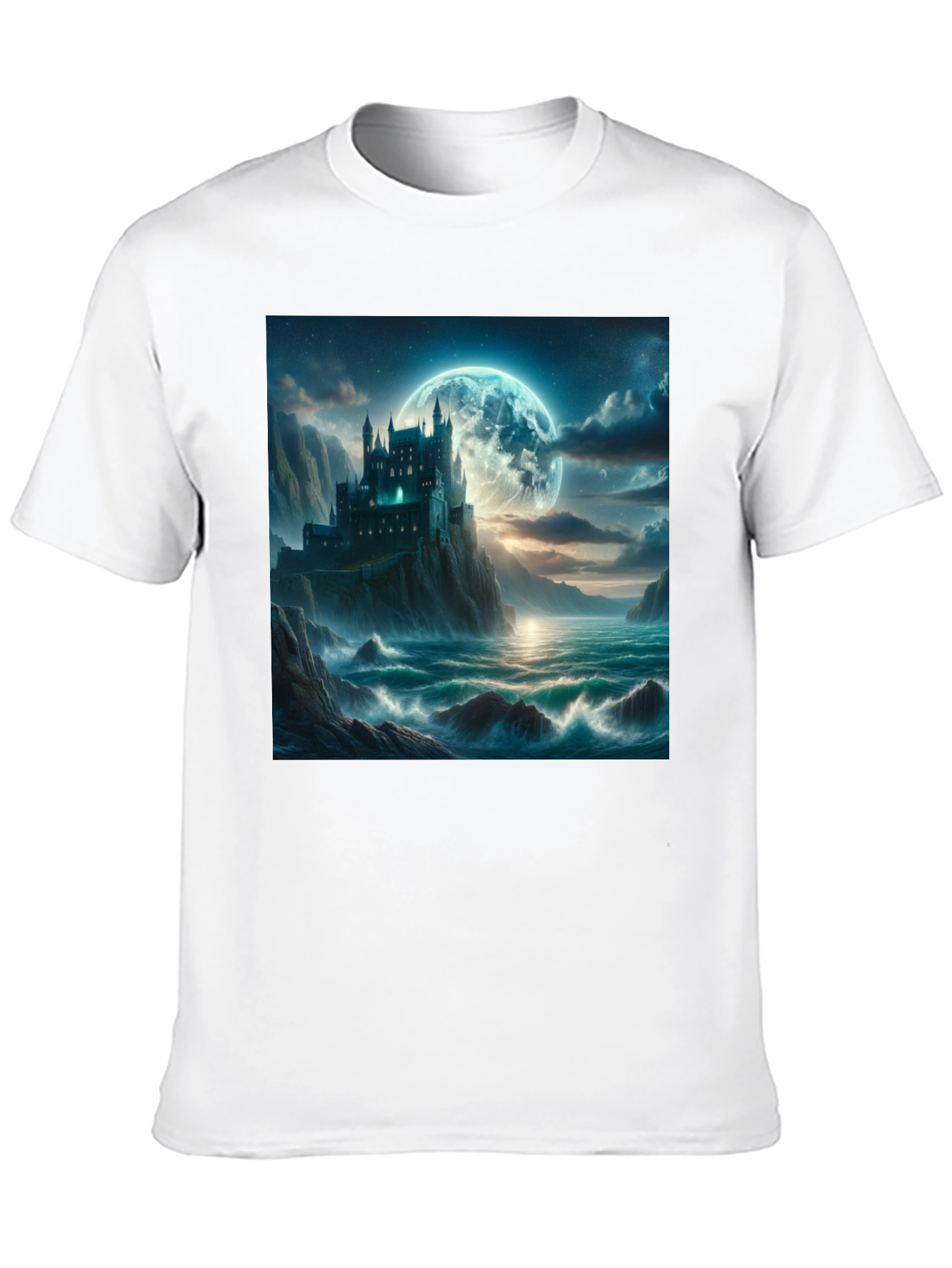 Castle Moonscape Graphic Tee
