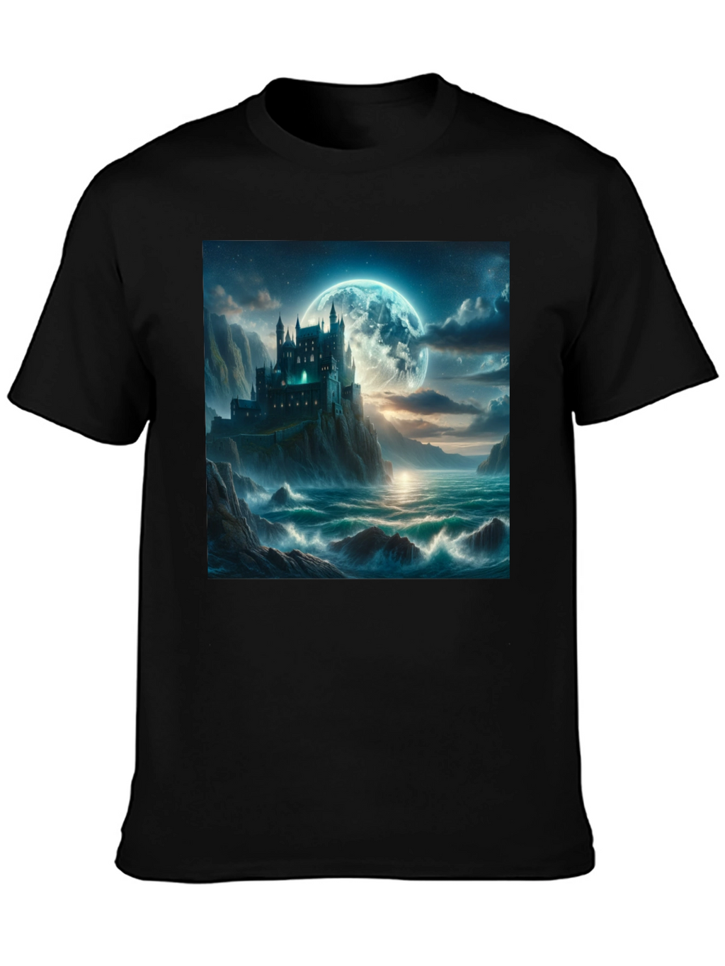 Castle Moonscape Graphic Tee