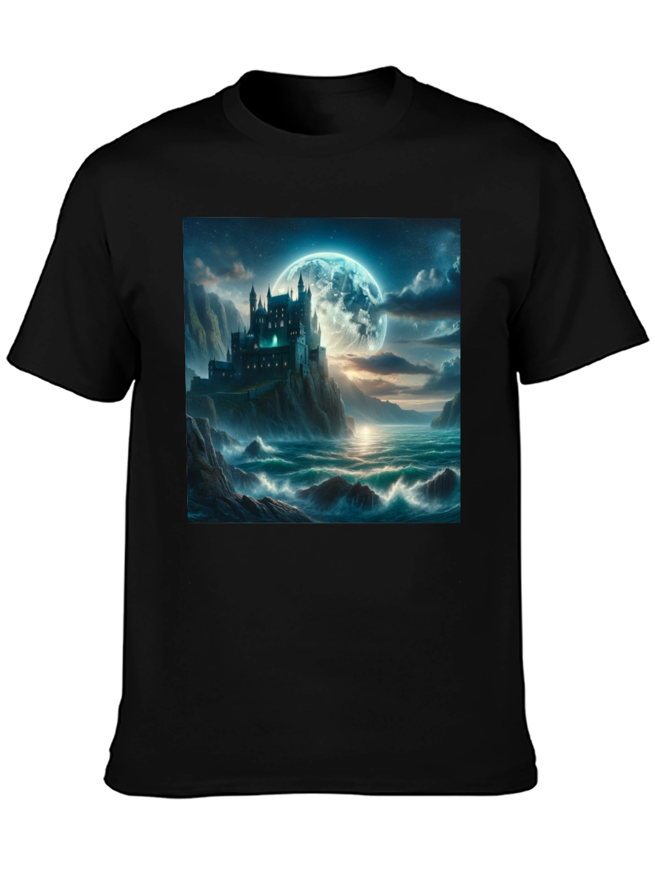 Castle Moonscape Graphic Tee