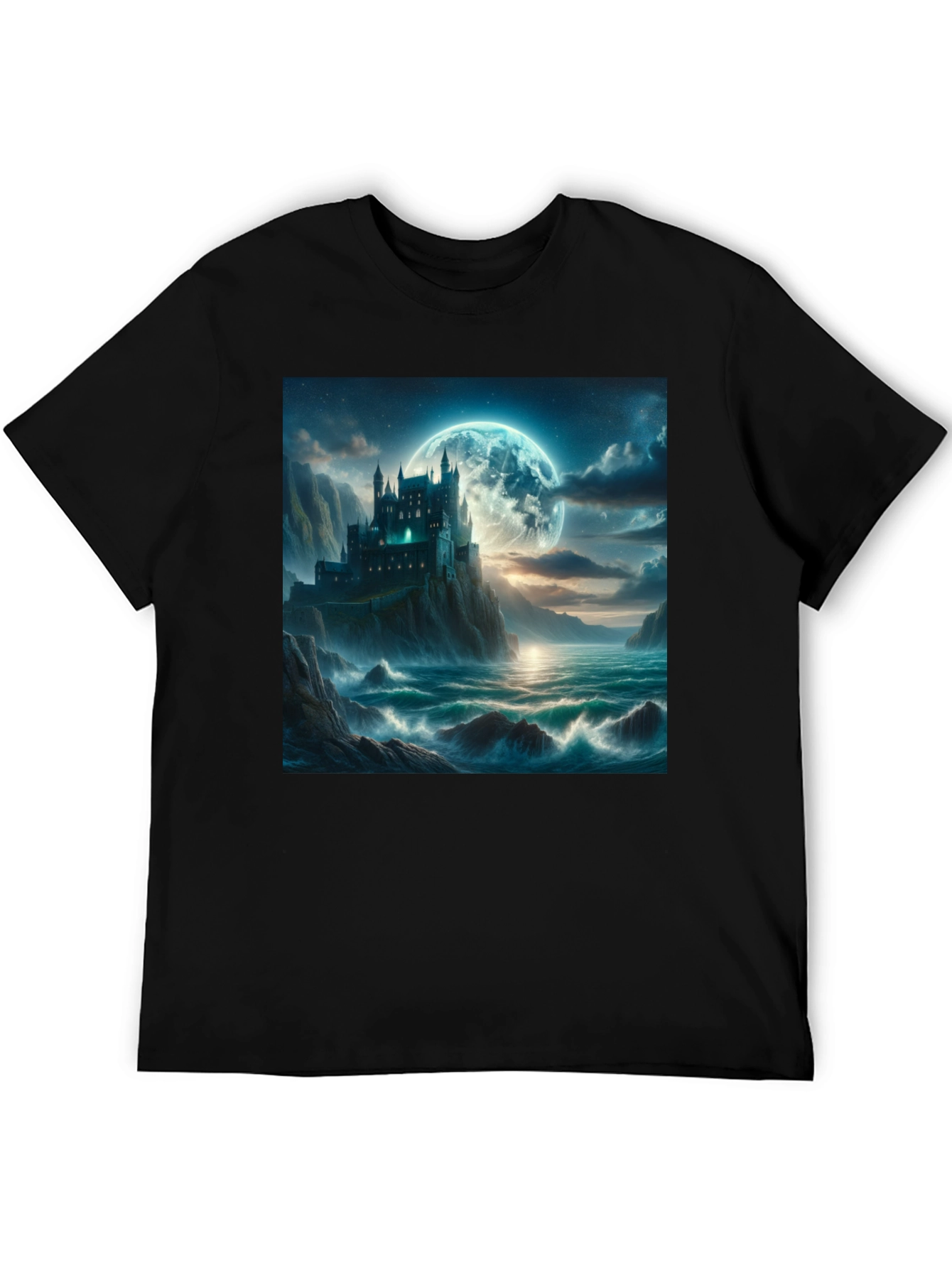 Castle Moonscape Graphic Tee