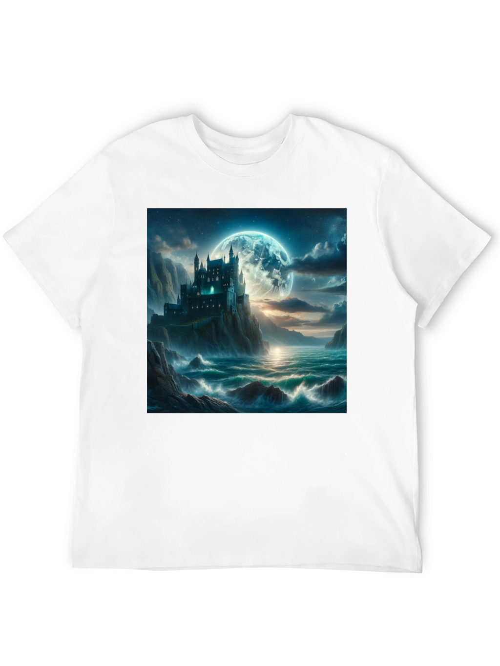 Castle Moonscape Graphic Tee