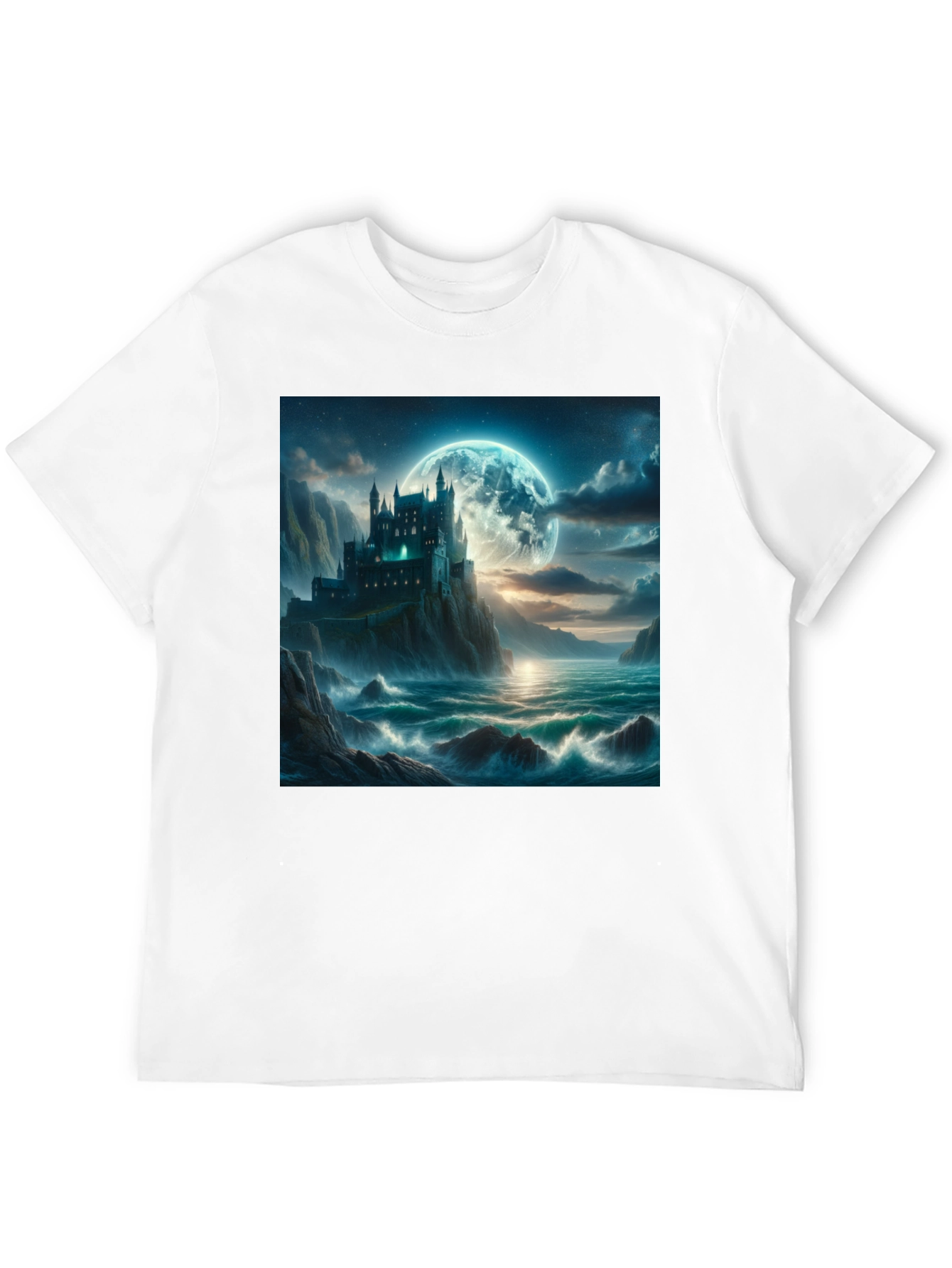 Castle Moonscape Graphic Tee