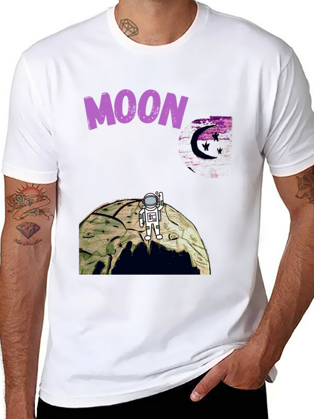 Moon Landing T-Shirt - Astronaut Graphic Tee