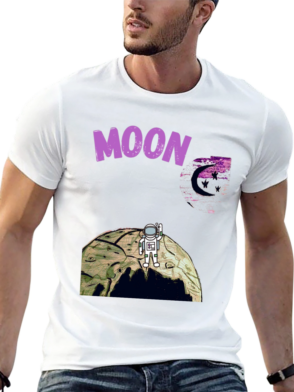 Moon Landing T-Shirt - Astronaut Graphic Tee