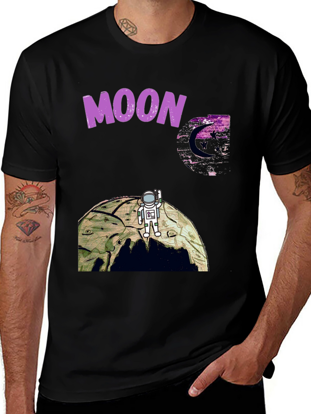 Moon Landing T-Shirt - Astronaut Graphic Tee