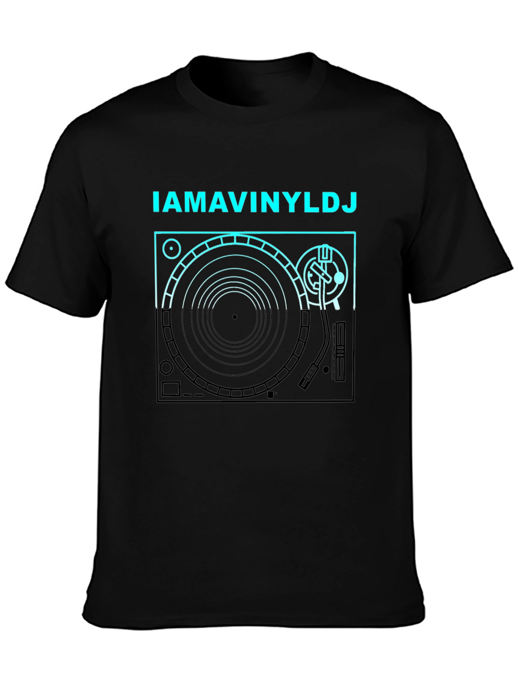 I AM A VINYL DJ T-Shirt - Turntable Design