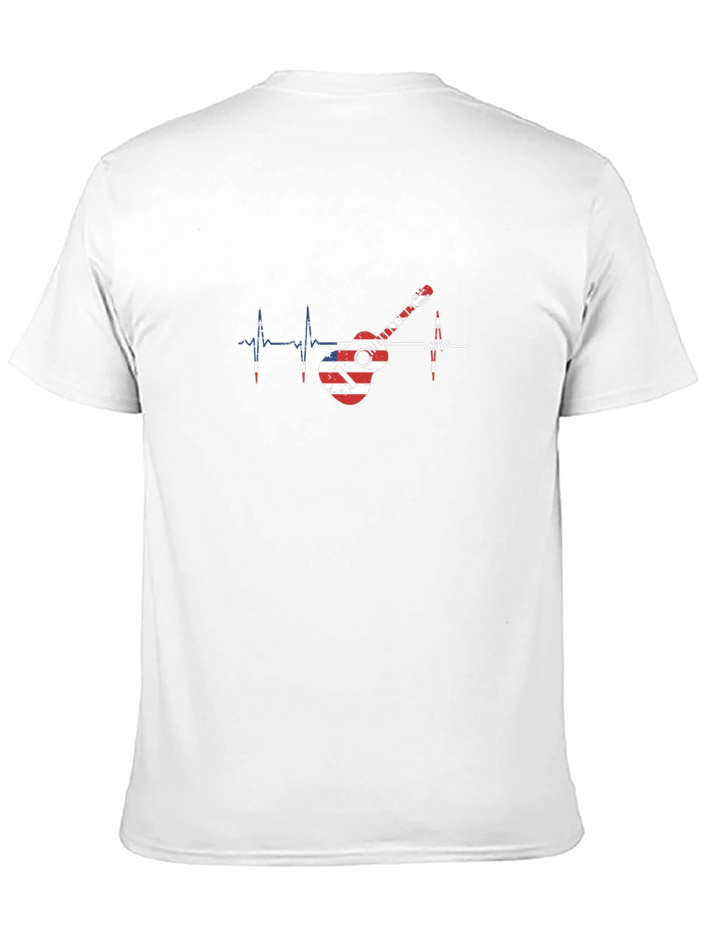 Guitar Heartbeat Graphic Tee - Musician Style