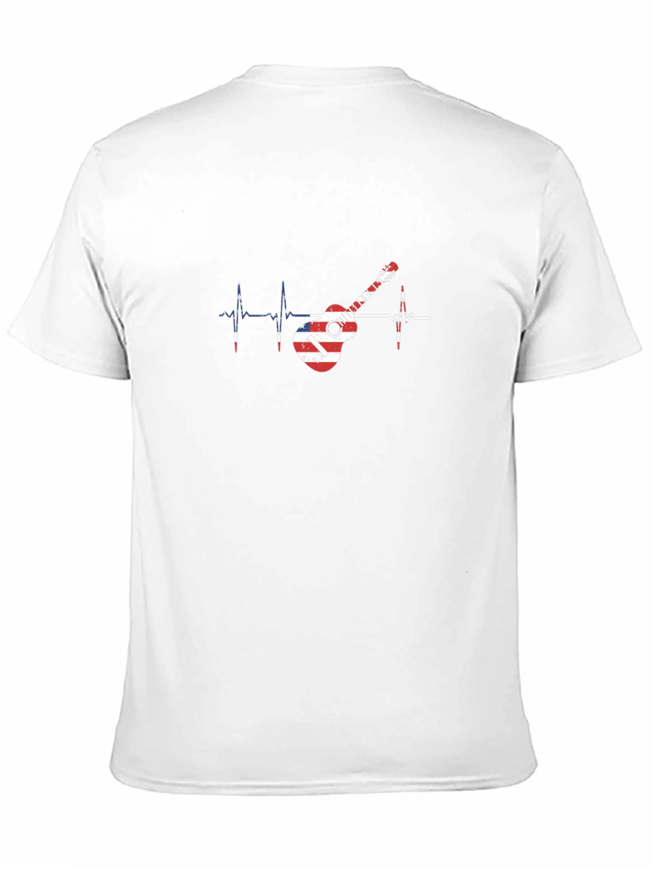 Guitar Heartbeat Graphic Tee - Musician Style