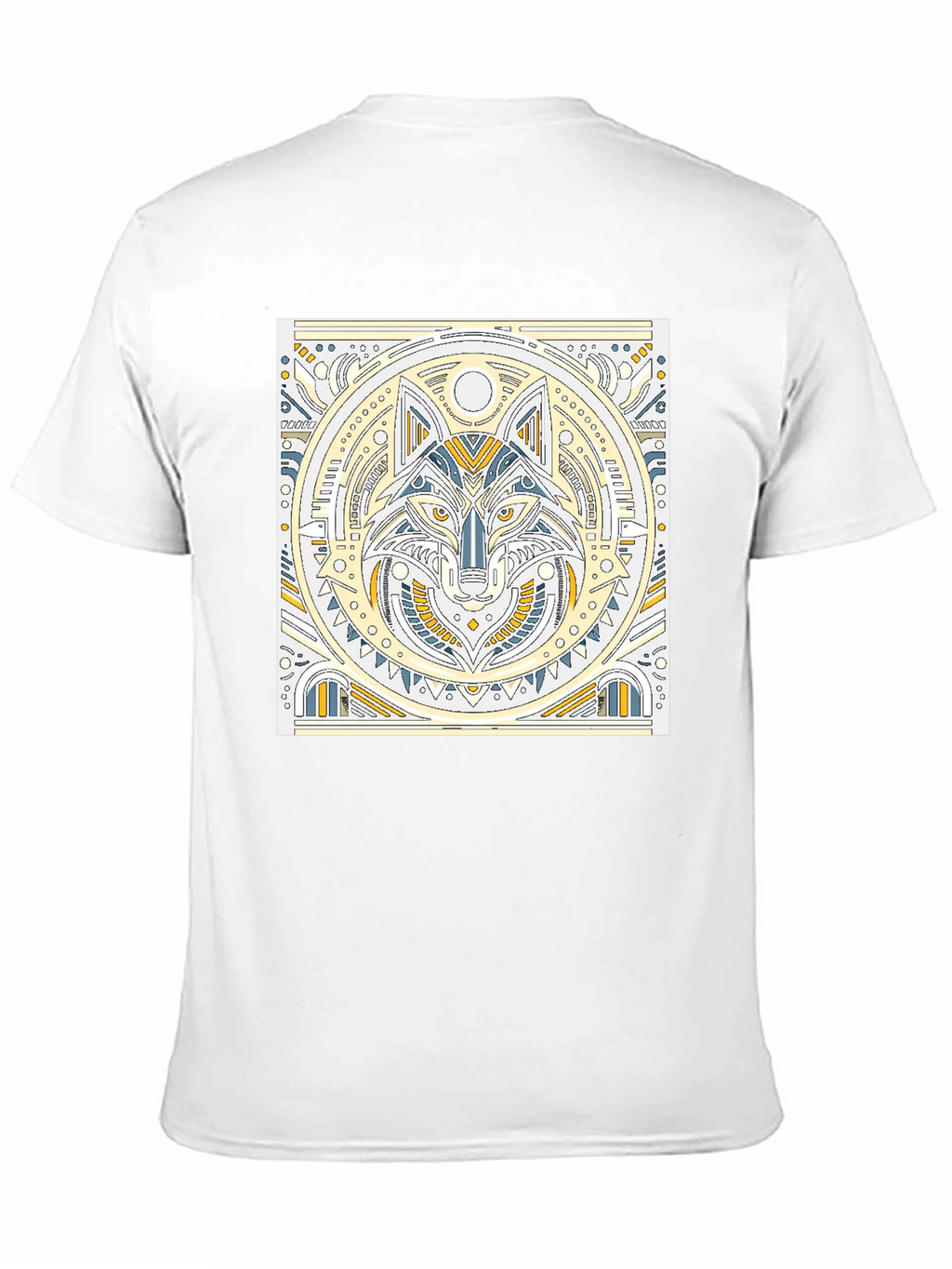 Geometric Wolf Graphic T-Shirt