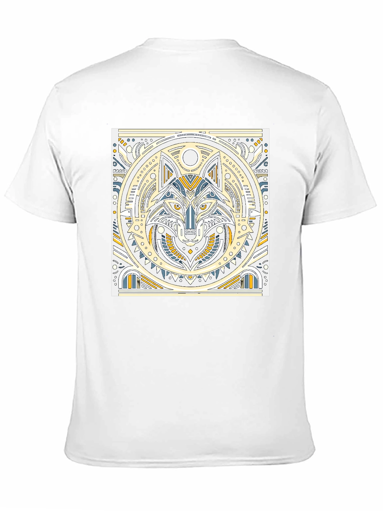 Geometric Wolf Graphic T-Shirt