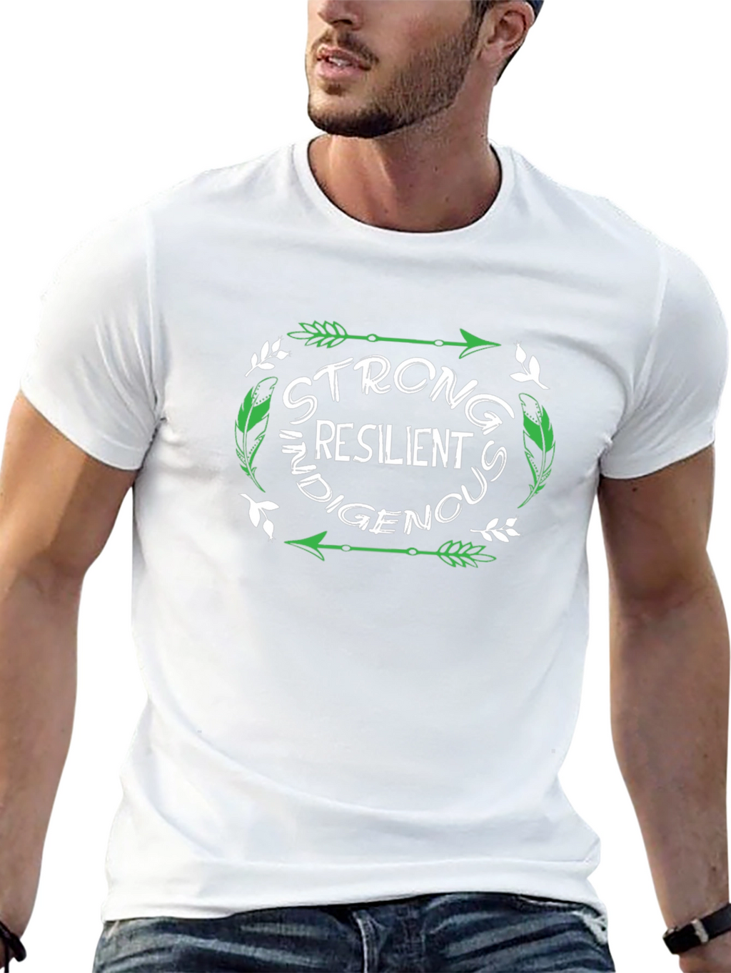 Strong Resilient Indigenous Black Graphic Tee
