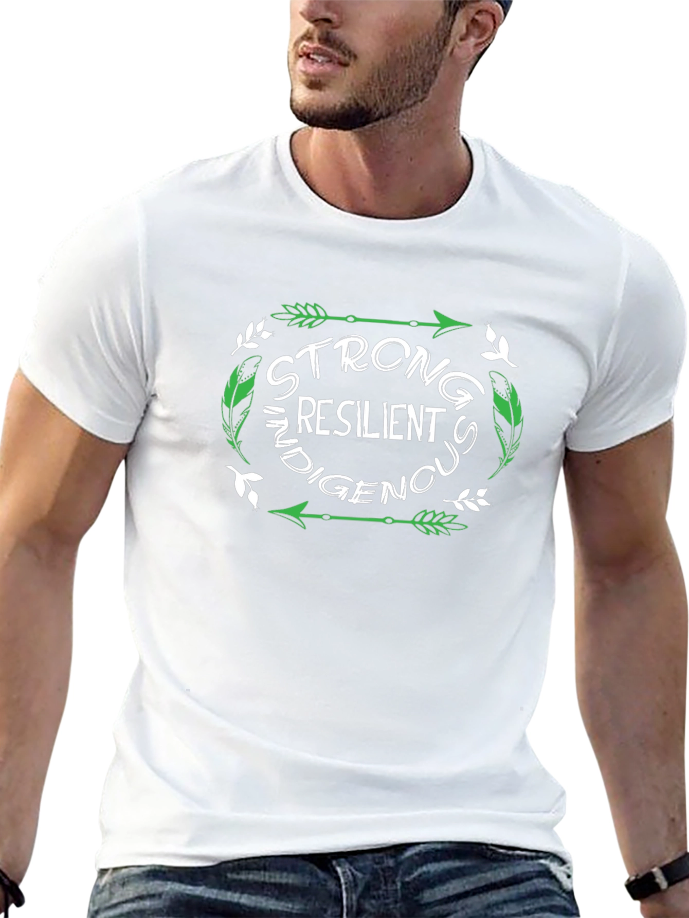 Strong Resilient Indigenous Black Graphic Tee