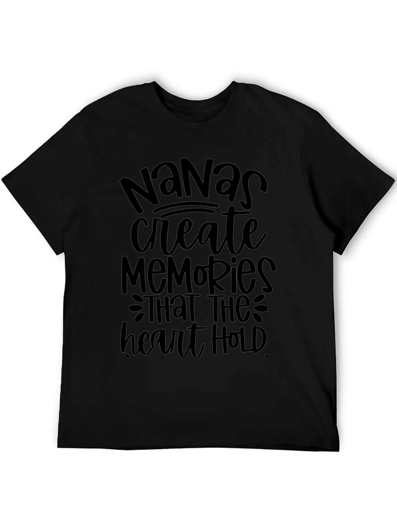 Nanas Memories T-Shirt - Black Soft Cotton