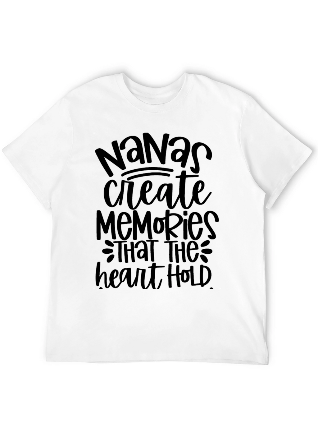 Nanas Memories T-Shirt - Black Soft Cotton