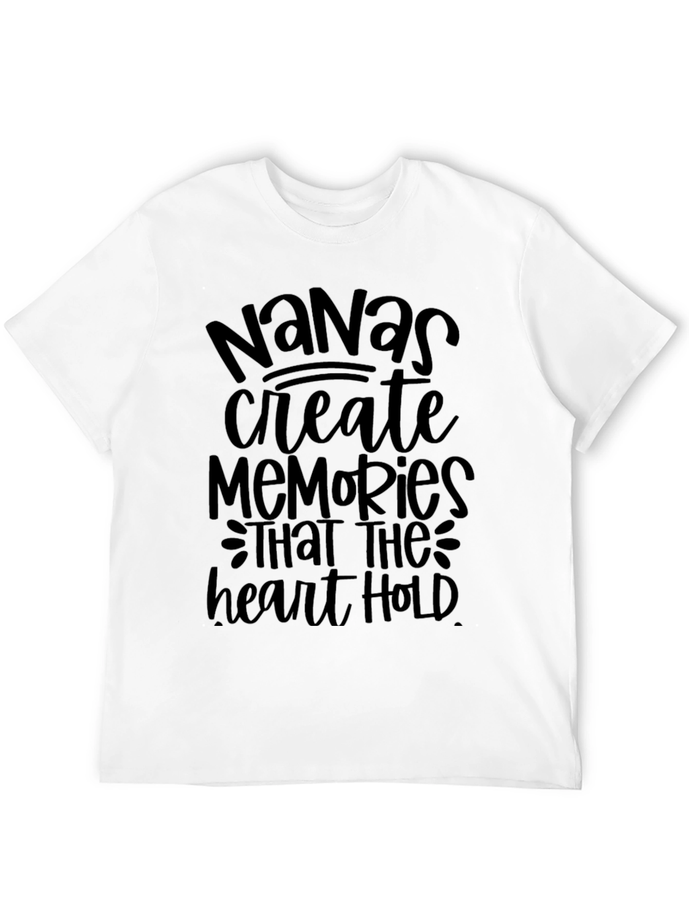 Nanas Memories T-Shirt - Black Soft Cotton