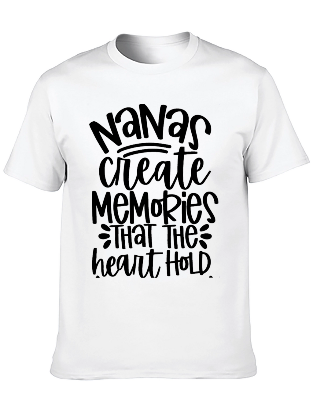 Nanas Memories T-Shirt - Black Soft Cotton