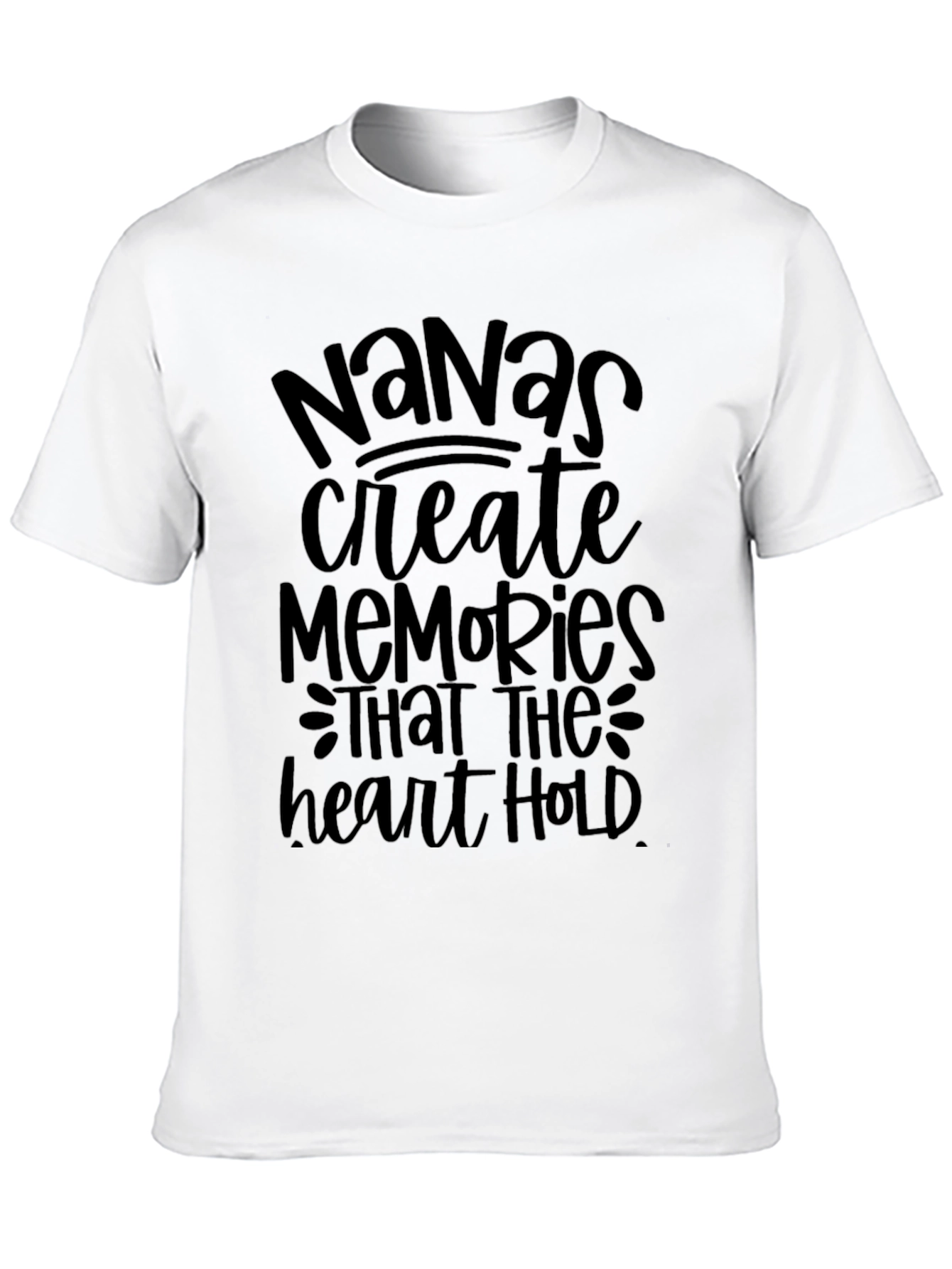 Nanas Memories T-Shirt - Black Soft Cotton
