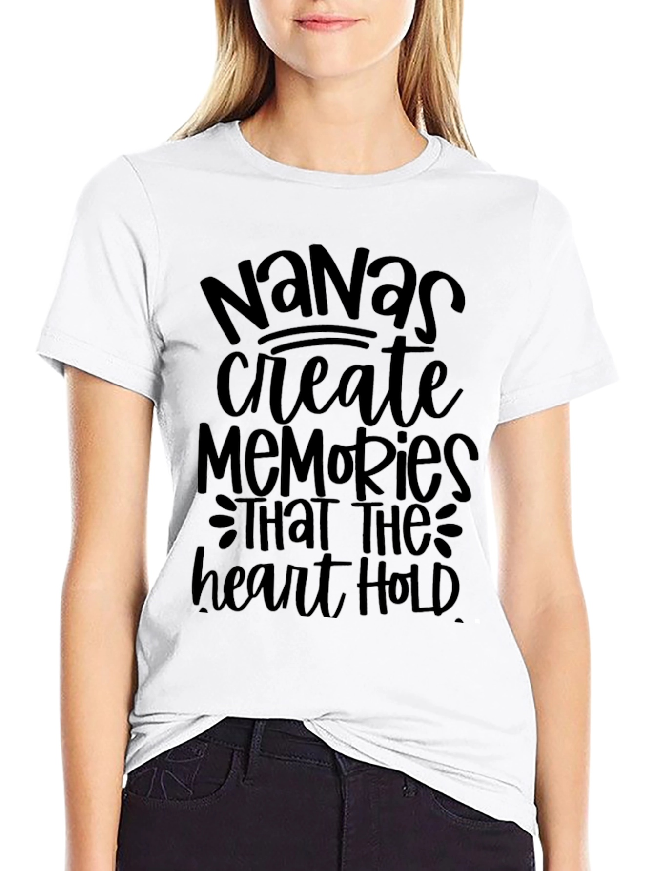 Nanas Memories T-Shirt - Black Soft Cotton
