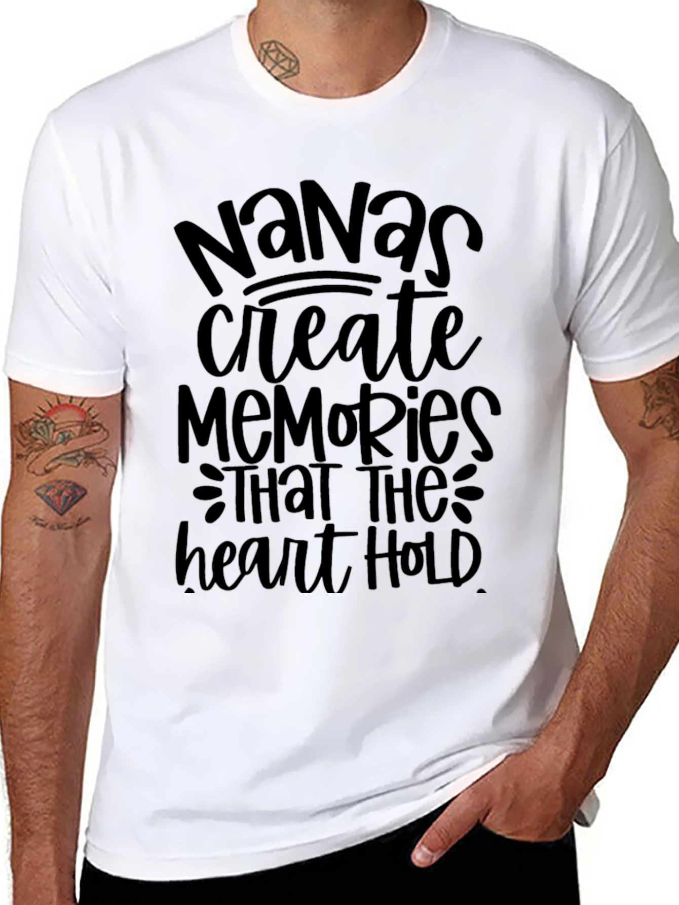 Nanas Memories T-Shirt - Black Soft Cotton