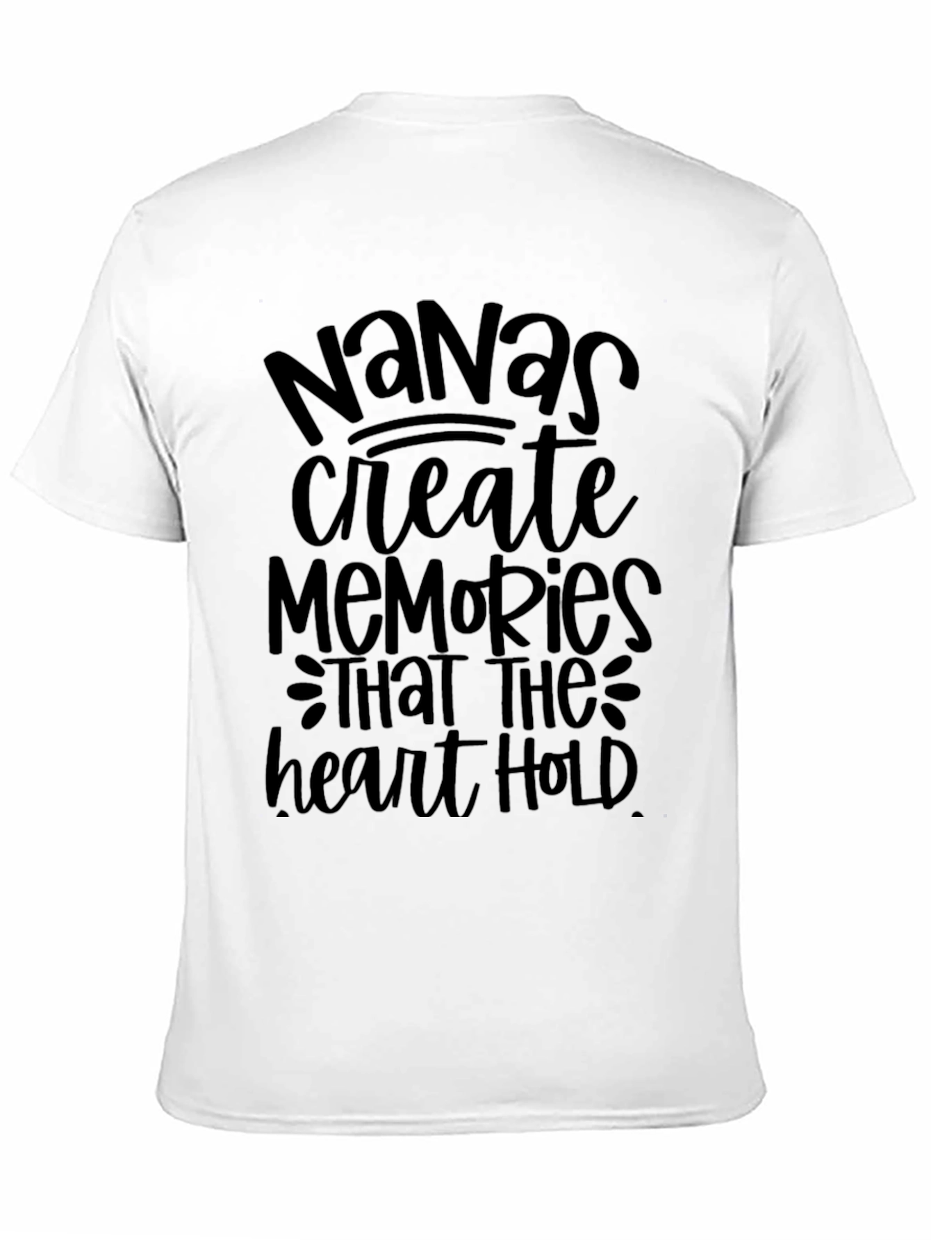 Nanas Memories T-Shirt - Black Soft Cotton