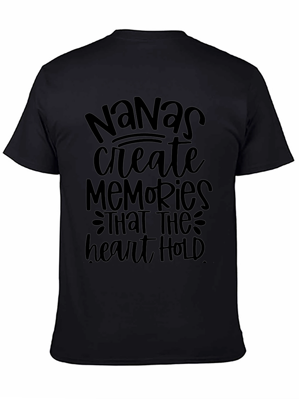 Nanas Memories T-Shirt - Black Soft Cotton