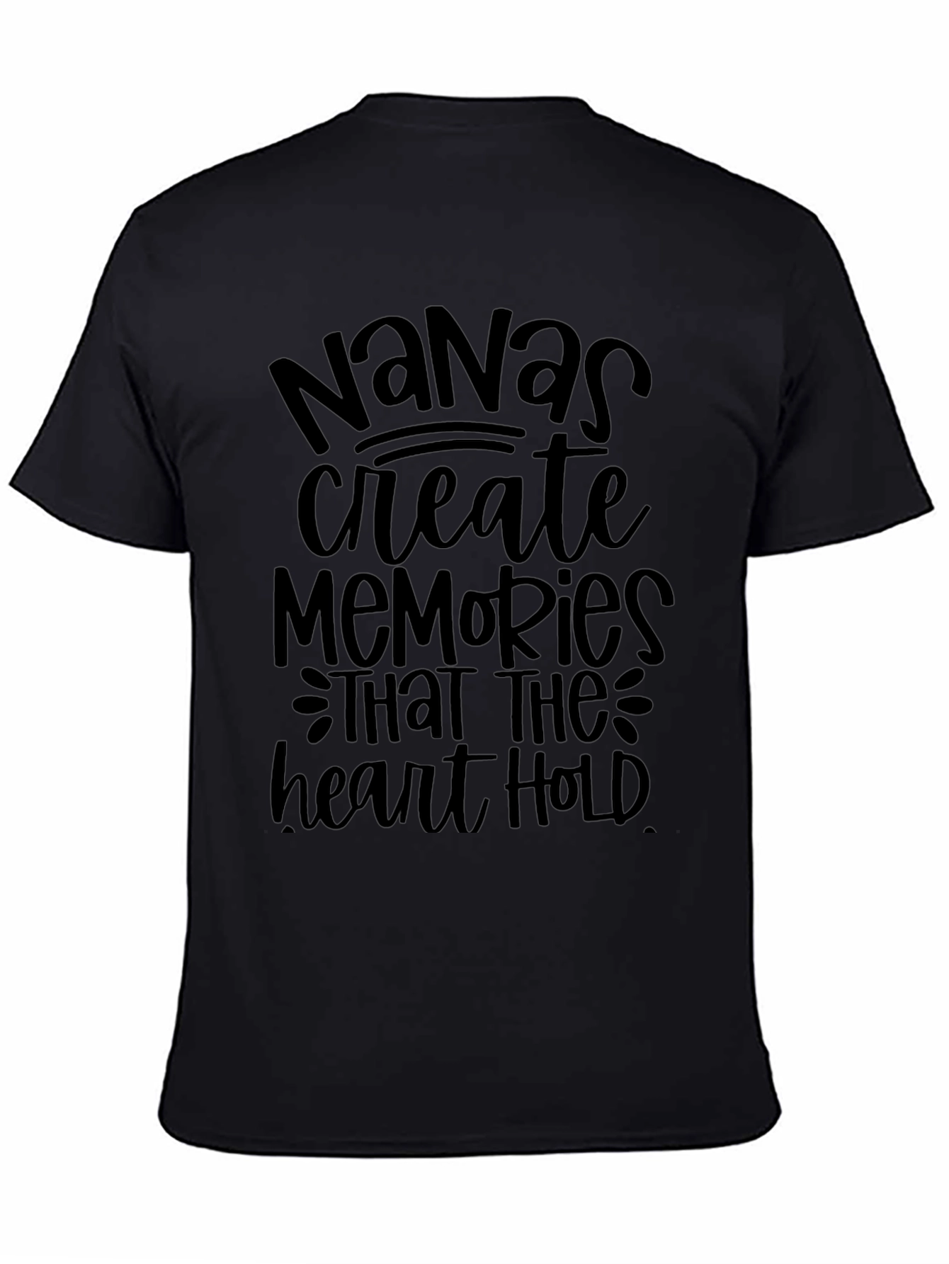 Nanas Memories T-Shirt - Black Soft Cotton