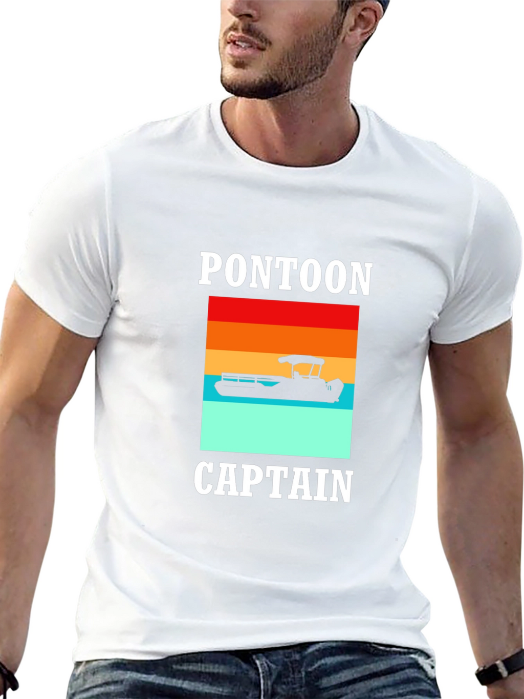 Pontoon Captain Graphic Tee - Boating Fun!