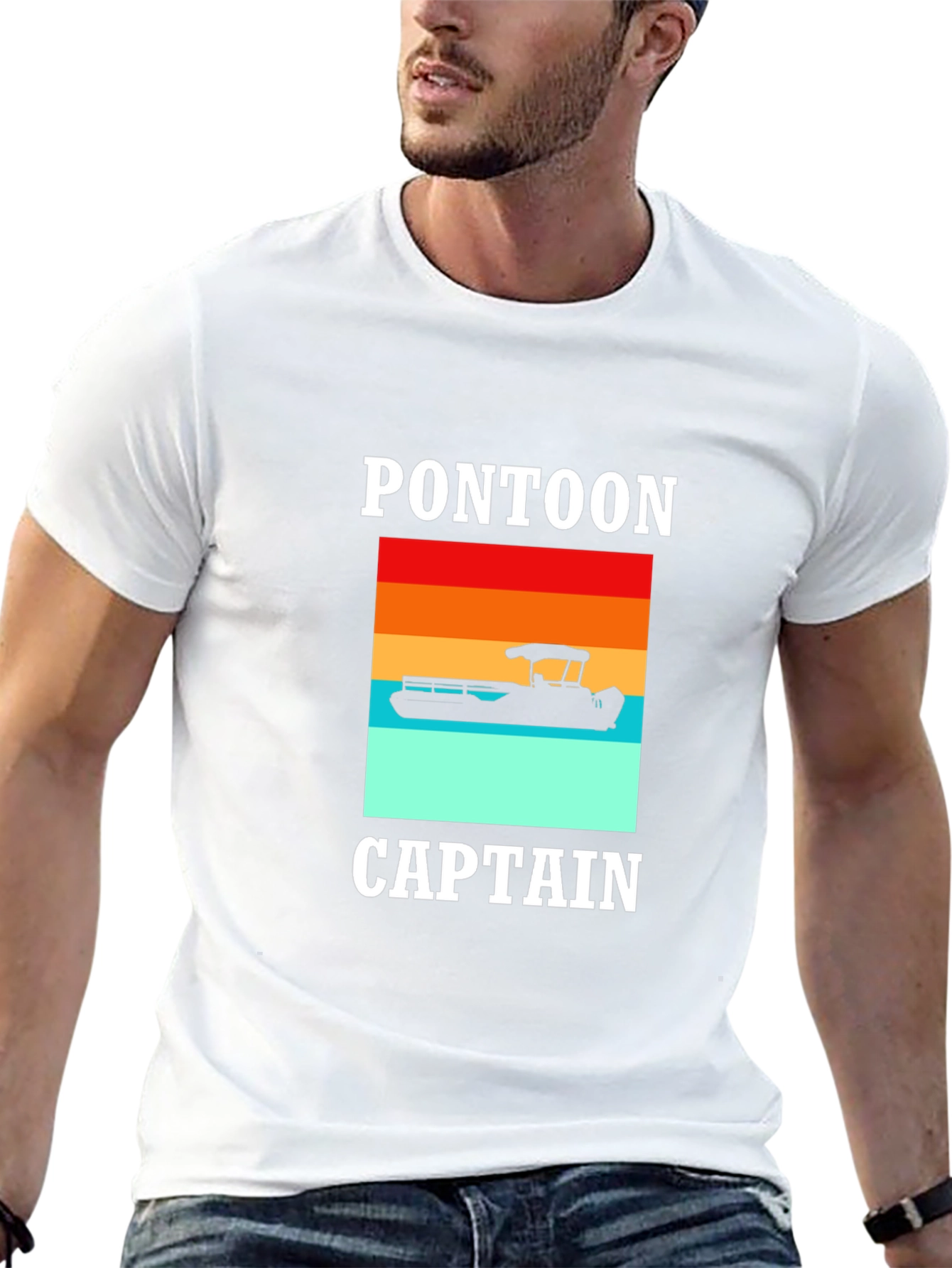 Pontoon Captain Graphic Tee - Boating Fun!