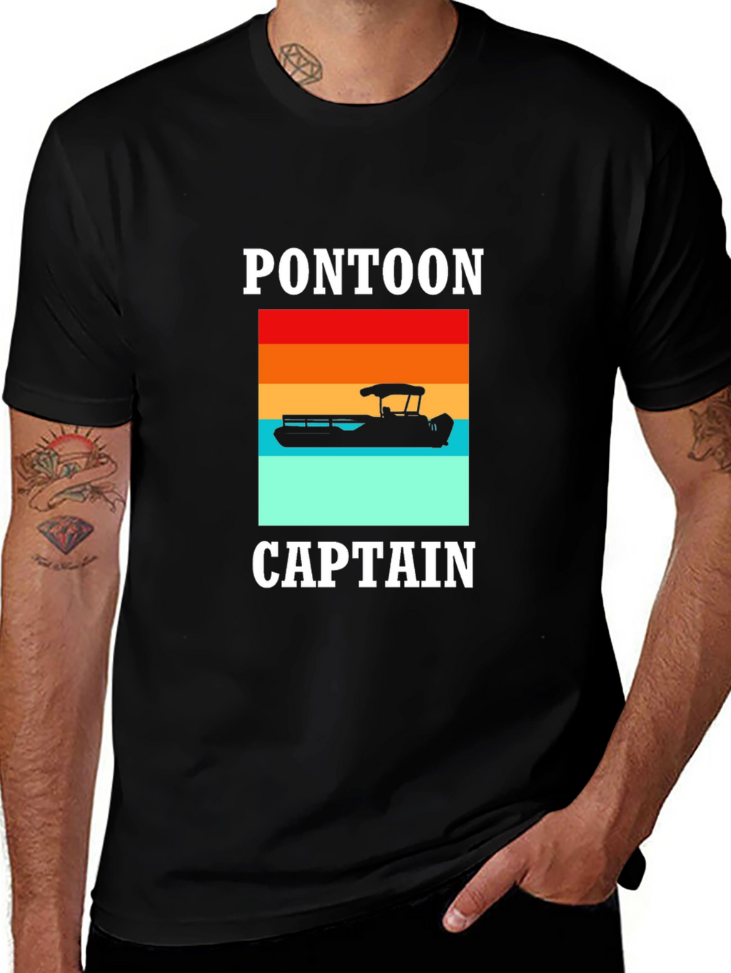 Pontoon Captain Graphic Tee - Boating Fun!
