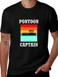 Pontoon Captain Graphic Tee - Boating Fun!