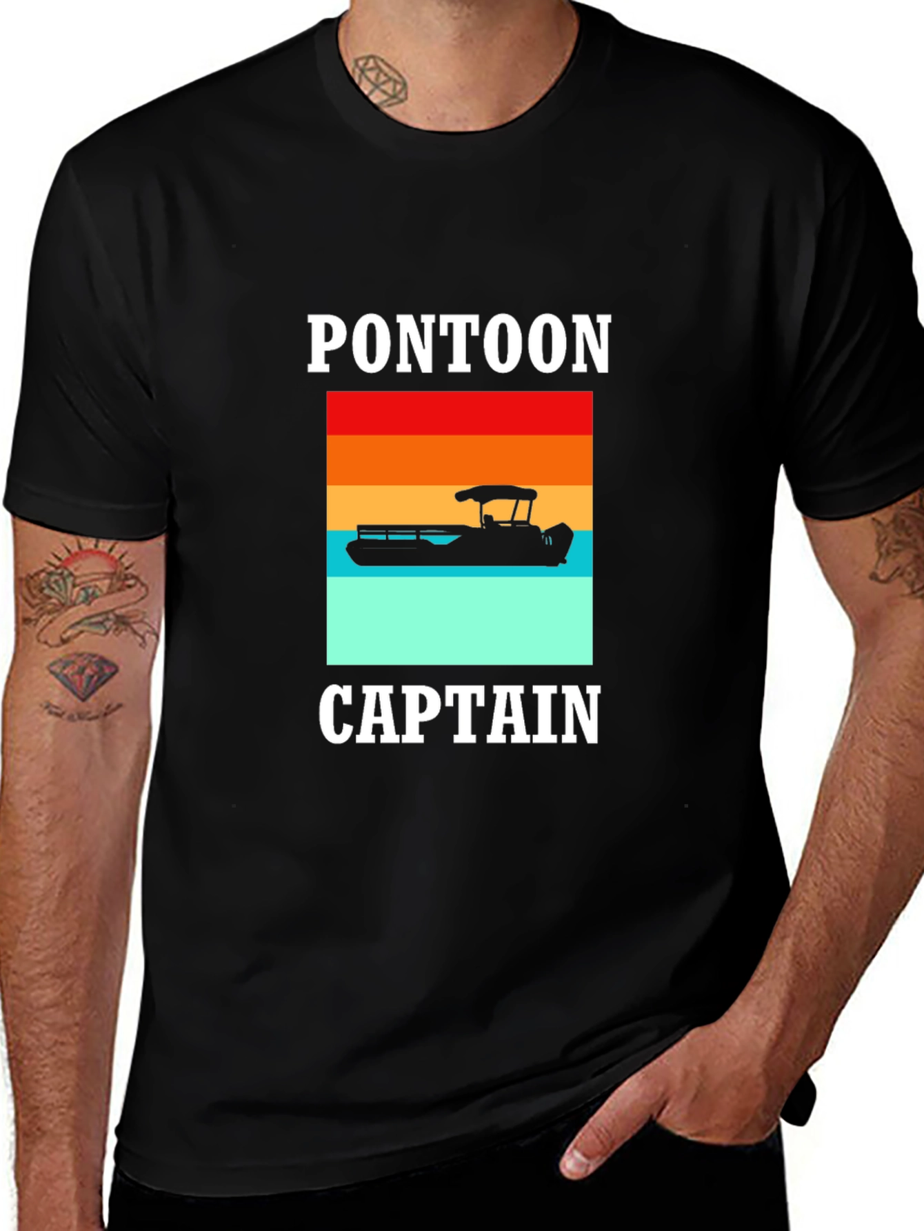 Pontoon Captain Graphic Tee - Boating Fun!