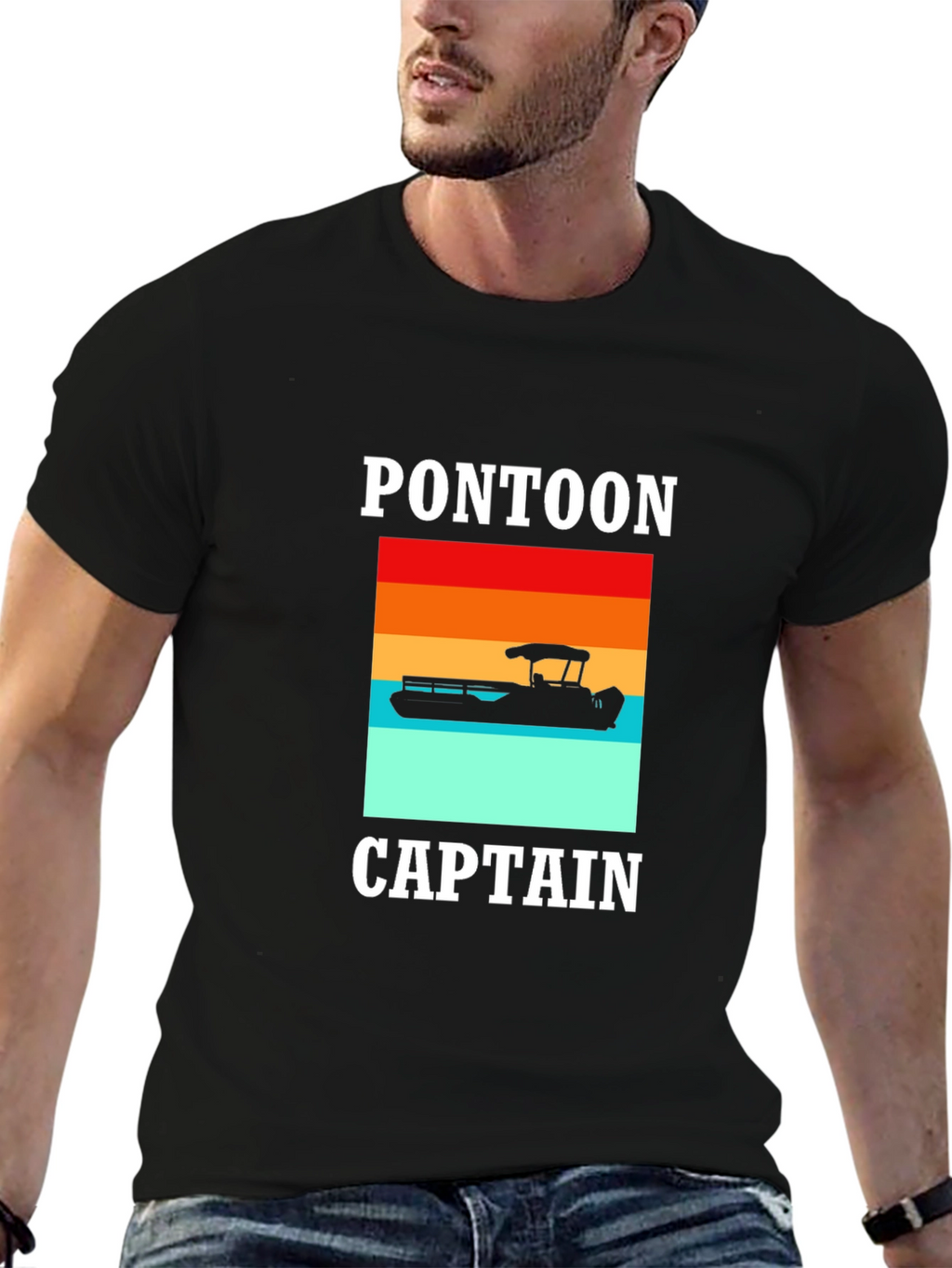 Pontoon Captain Graphic Tee - Boating Fun!