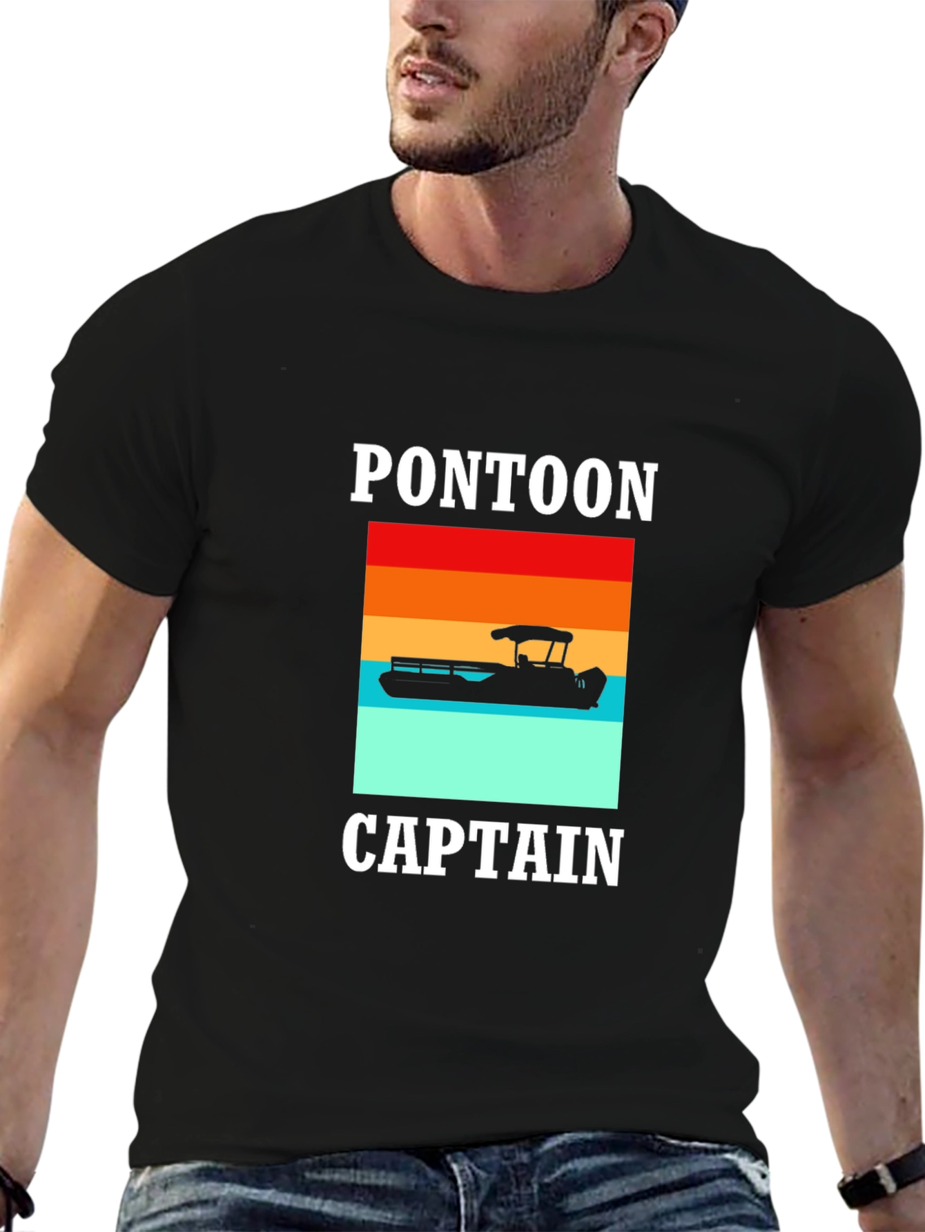 Pontoon Captain Graphic Tee - Boating Fun!