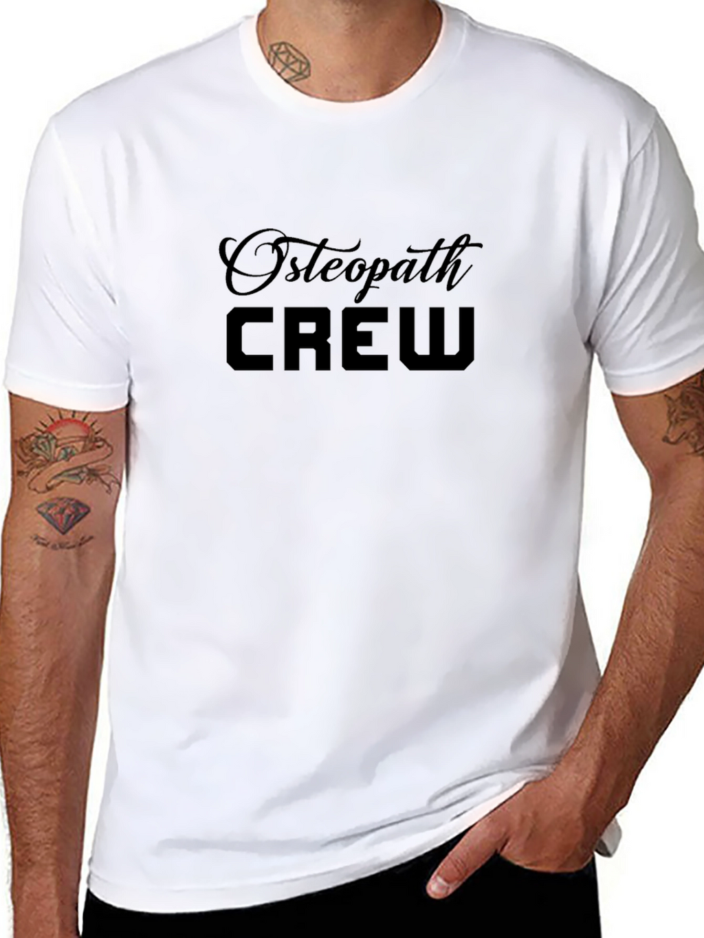 Osteopath Crew Black T-Shirt