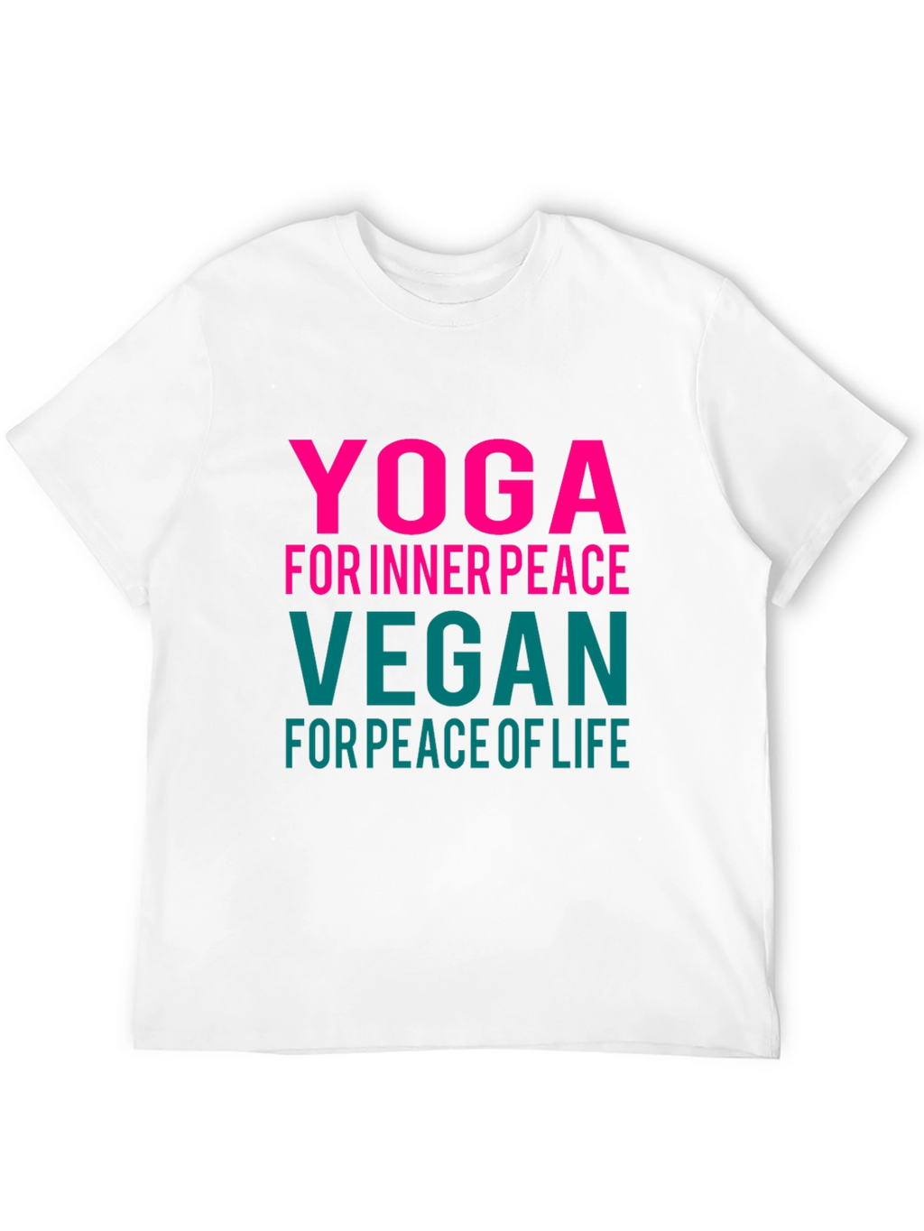 Yoga Vegan Peace Graphic Tee