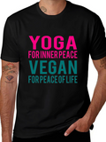 Yoga Vegan Peace Graphic Tee