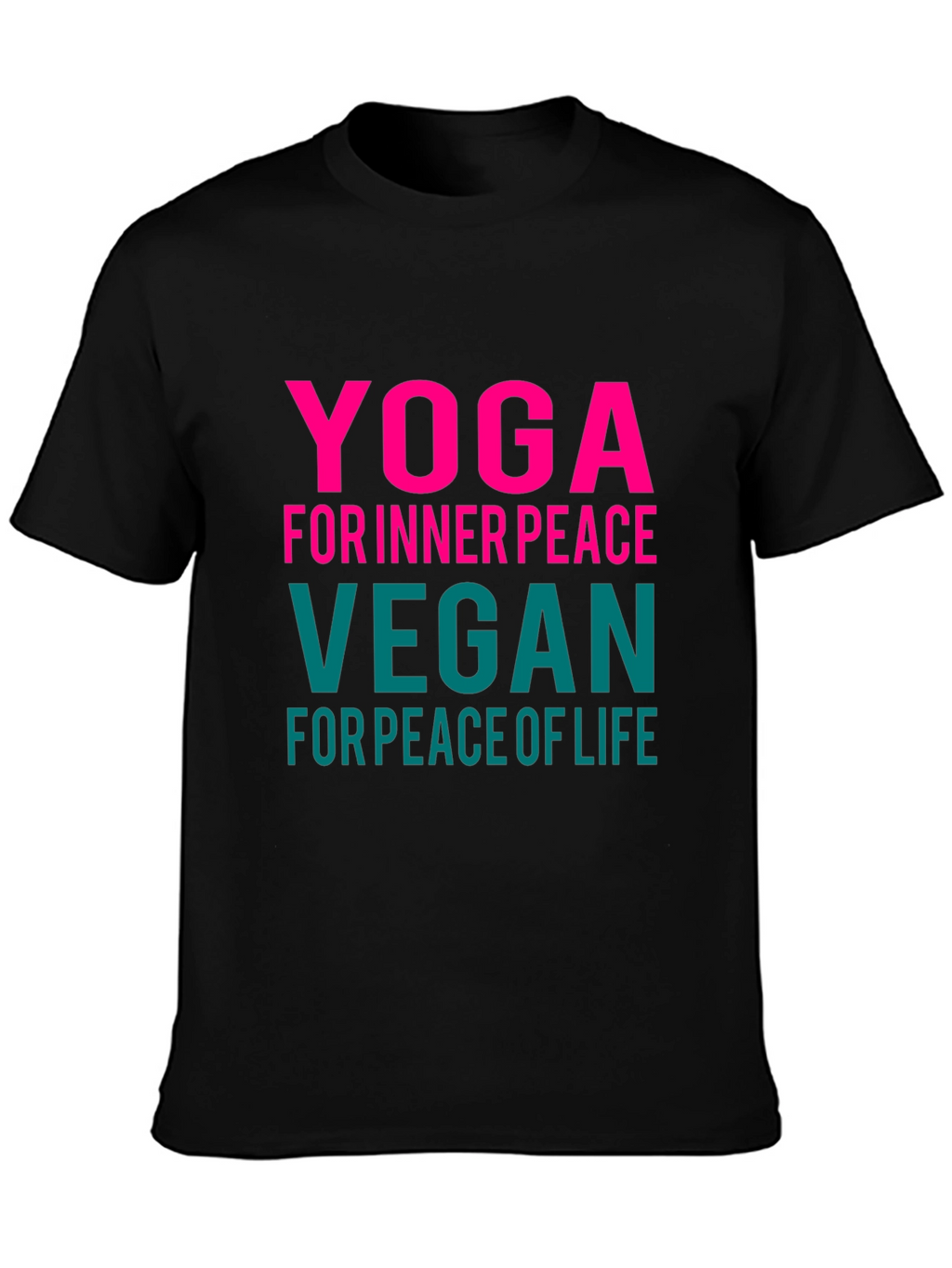 Yoga Vegan Peace Graphic Tee