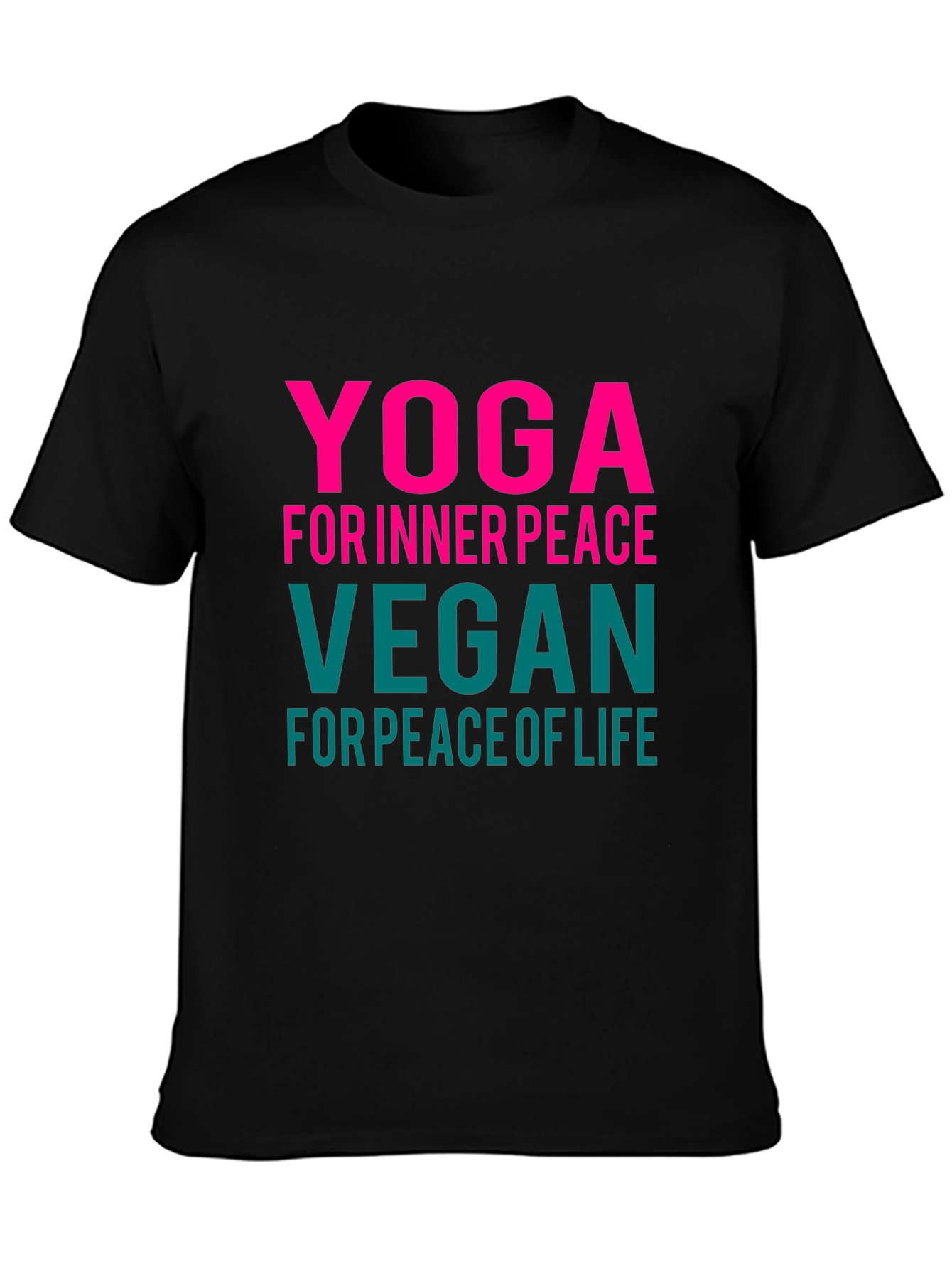 Yoga Vegan Peace Graphic Tee