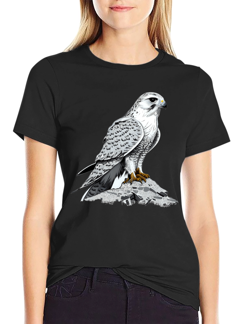 Cool Gyrfalcon T-Shirt - Bird of Prey Graphic Tee
