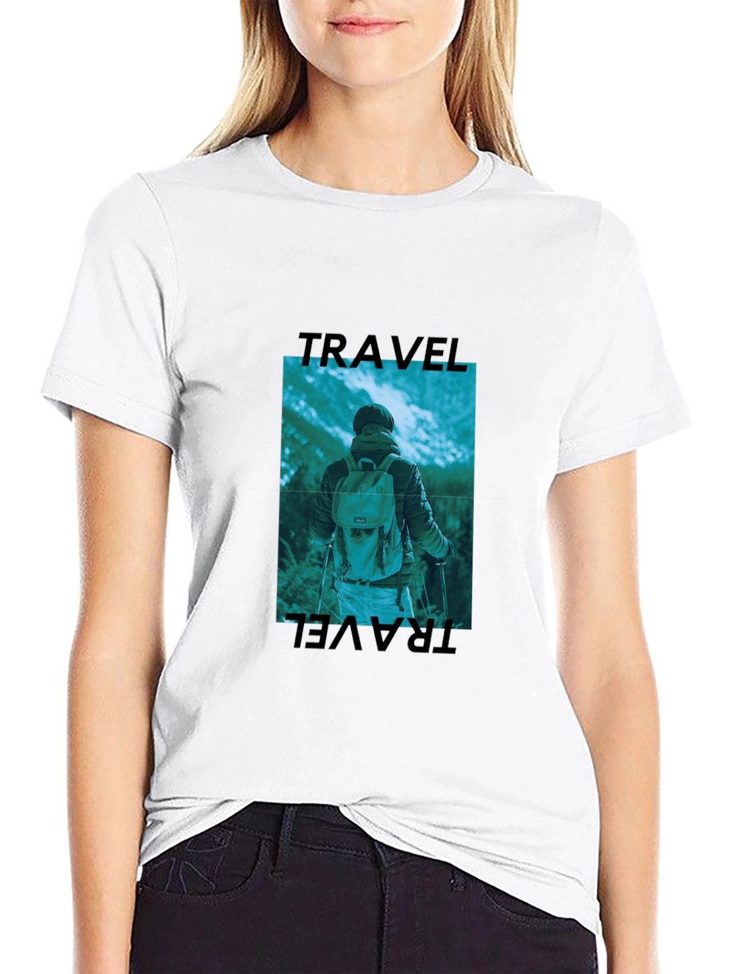 Travel Graphic Black T-Shirt