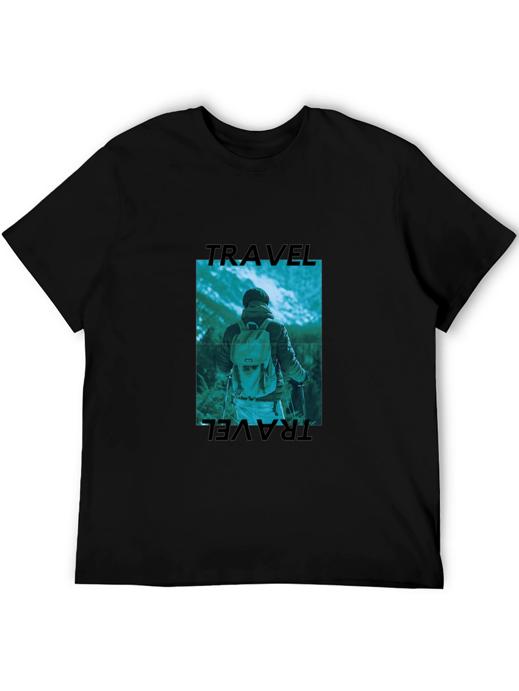 Travel Graphic Black T-Shirt