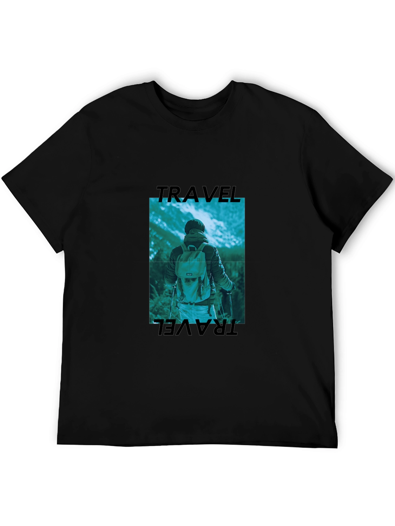 Travel Graphic Black T-Shirt