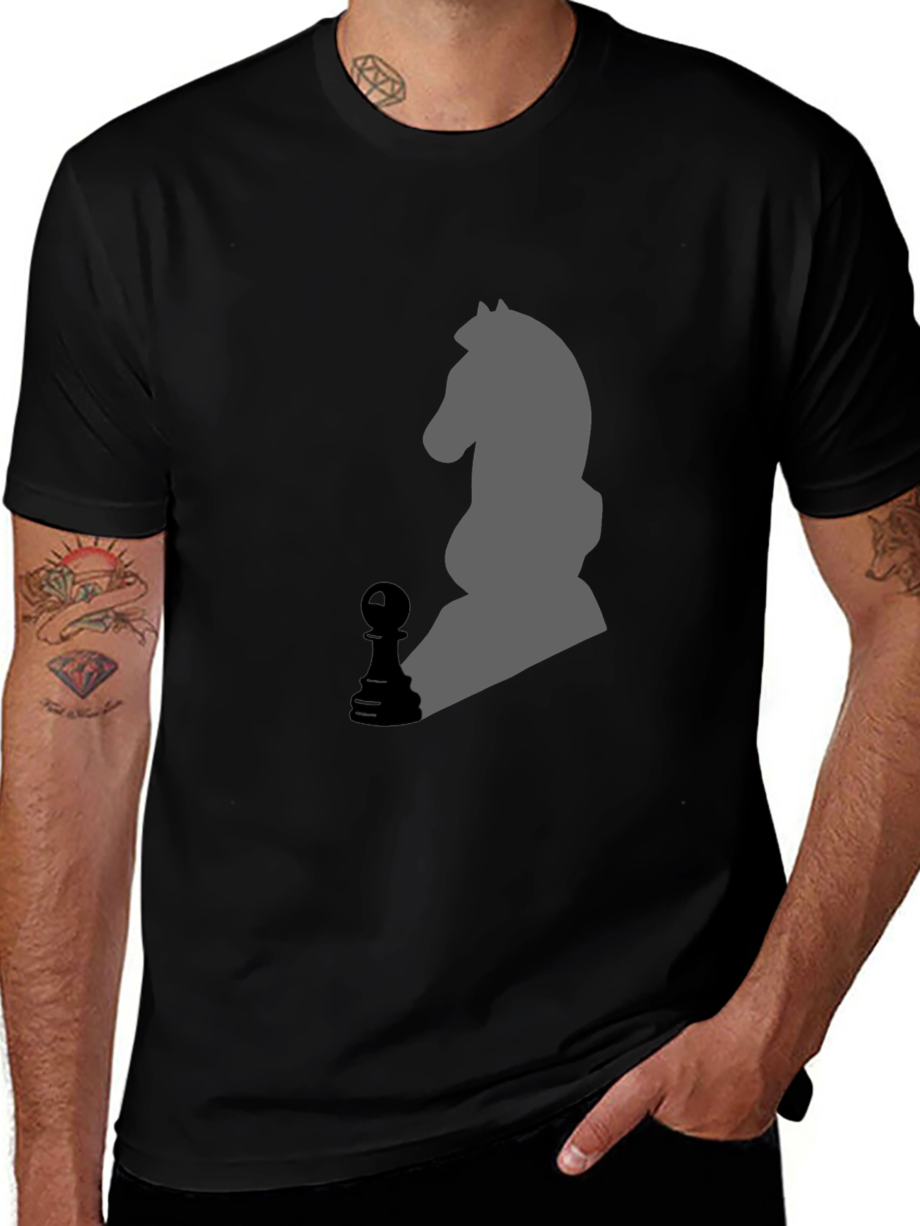 Chess Knight T-Shirt - Strategy & Style