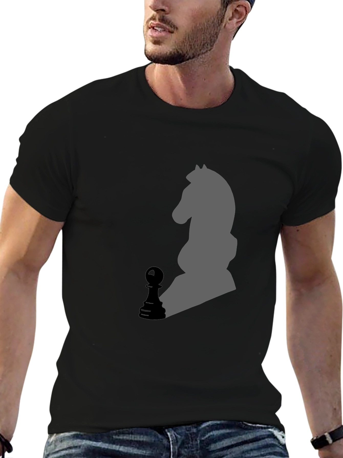 Chess Knight T-Shirt - Strategy & Style