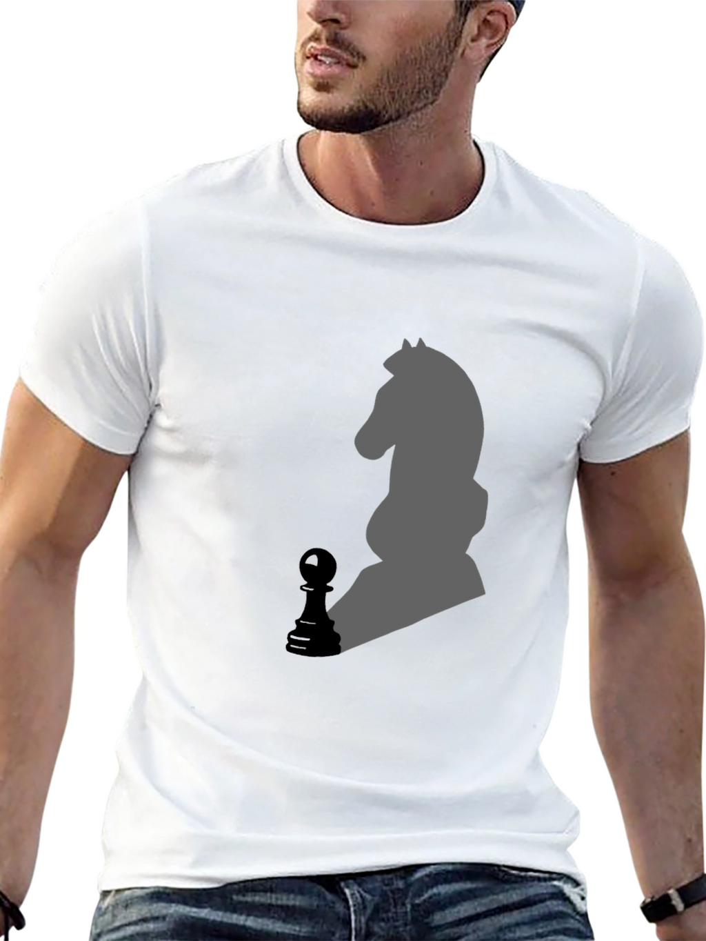 Chess Knight T-Shirt - Strategy & Style