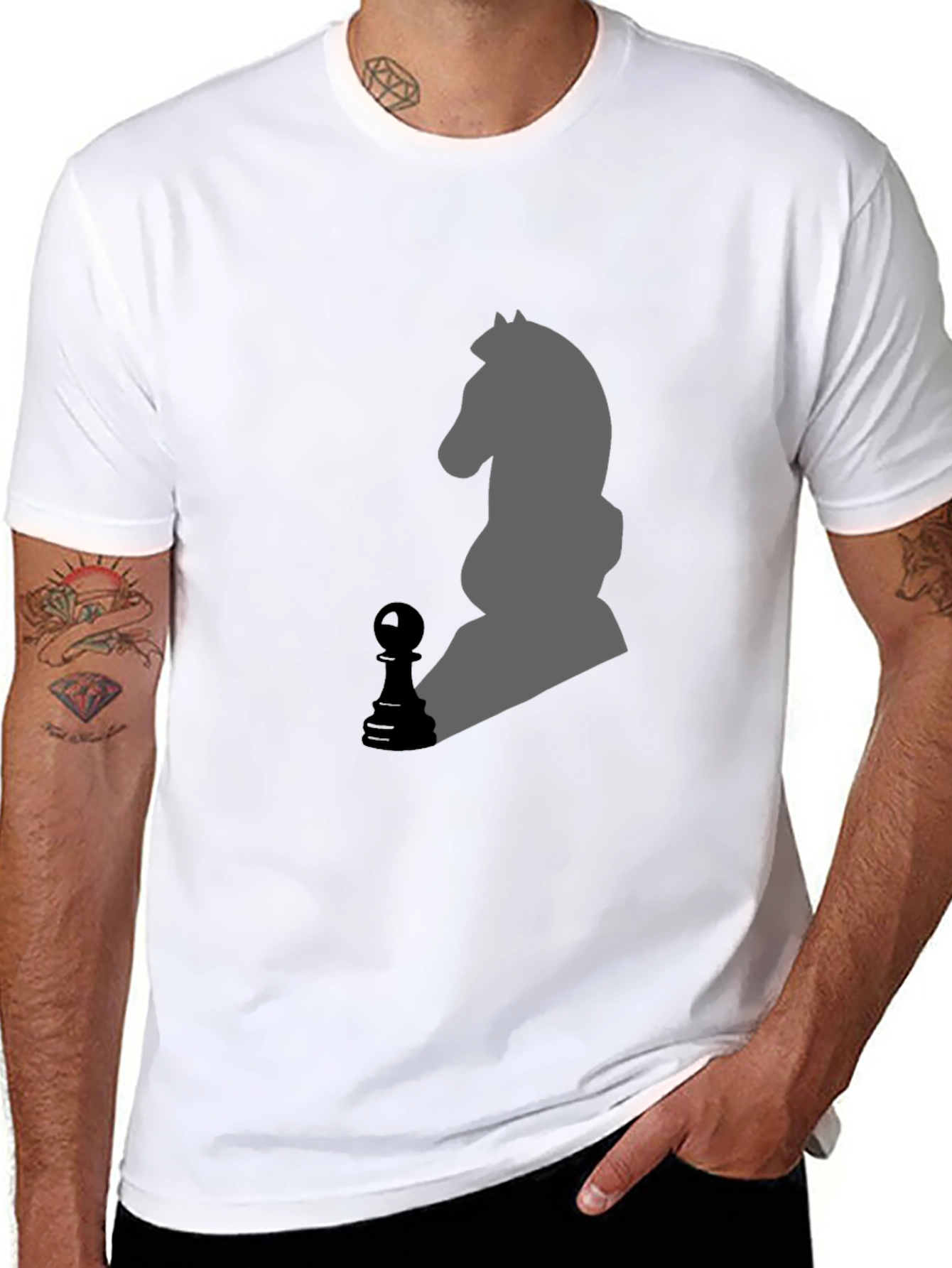 Chess Knight T-Shirt - Strategy & Style