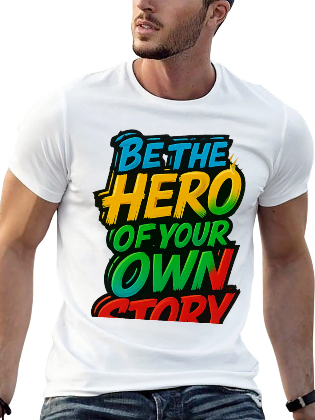 Be The Hero T-Shirt Motivational Tee