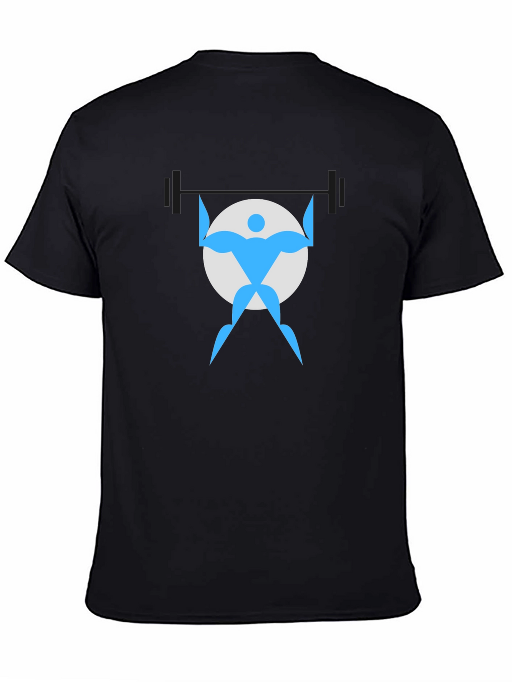 Weightlifter Graphic Black T-Shirt