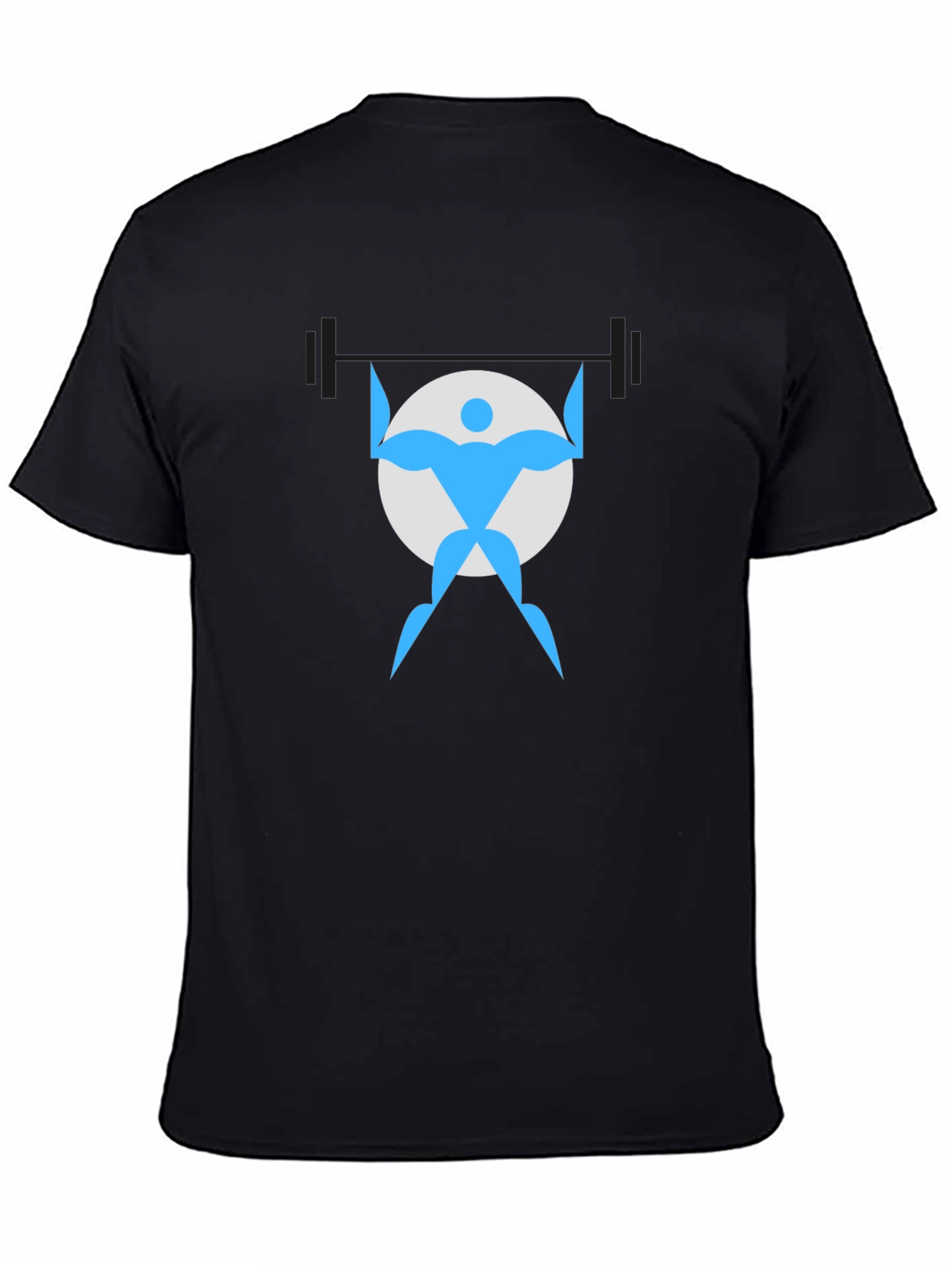 Weightlifter Graphic Black T-Shirt