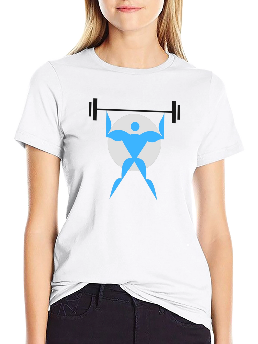 Weightlifter Graphic Black T-Shirt